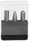 front-view of the product Tungsten carbide burrs SET Premium for cast iron, INOX and steel