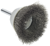 front-view of the product Brush straight grinder mounted shaft cup Premium for stainless steel