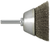 side-view of the product Brush straight grinder mounted shaft cup Premium for stainless steel