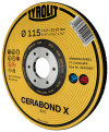 isometric-view of the product Grinding Wheel Premium Cerabond X for steel and stainless steel