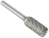 front-view of the product Tungsten carbide burrs Premium for steel